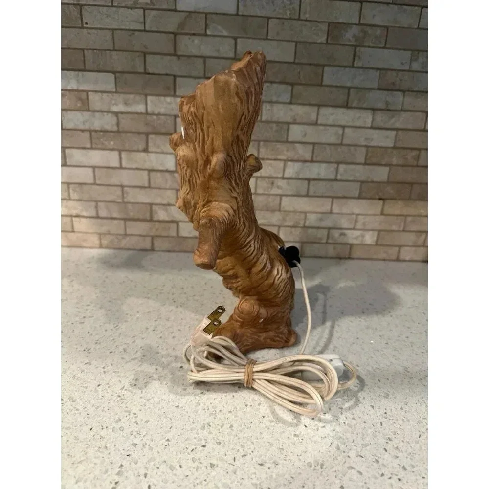 1970s Vintage Byron Molds Ceramic Halloween Light‎ Up Ghost Tree